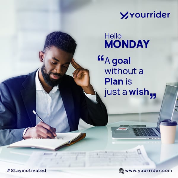 Get organized and plan ahead to make your wishes come true with our reliable logistics services!#YourRider #motivationmonday #logistics #abujalogistics #abujalogisticscompany #samedaydelivery #logisticscompany #delivery #deliveryservice #freightservices #ecommerce