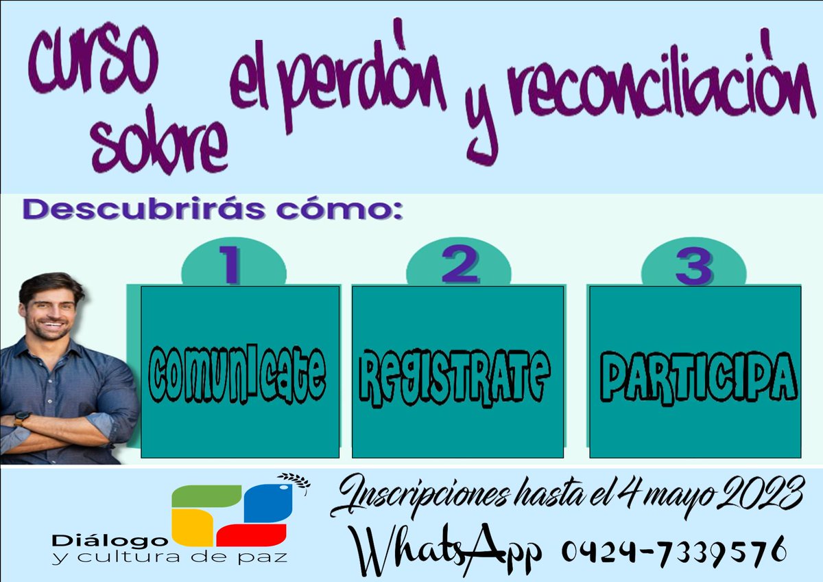 Tienes una situación dolorosa a nivel personal, no sabes cómo resolverla. Adquiere las herramientas para facilitar el perdón y reconciliación. En la imagen te decimos cómo hacerlo?