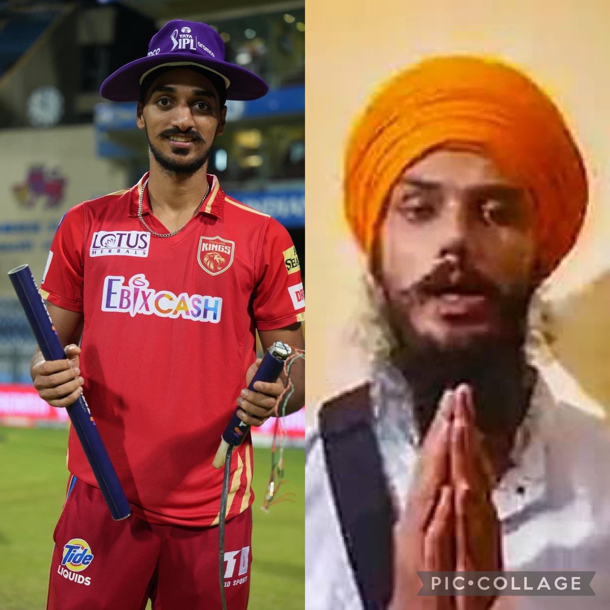 imkawal1's tweet photo. ਇੱਕ ਪਾਸੇ ਆਮ ਸਿੱਖ ਜਿਹੜਾ (purple ਟੋਪੀ ) IPL ਵਿੱਚ ਸੱਭ ਤੋ ਵੱਧ ਵਿਕਟਾ ਲੈਣ ਵਾਲੇ ਨੂੰ ਮਿਲਦੀ ਹੈ ਪਾਈ ਬੈਠਾ,ਪਰ ਰਾਤ ਇੱਕੋ ਓਵਰ ਵਿੱਚ ਦੋ ਵਾਰ ਵਿਕਟਾ ਤੋੜ ਦਿੱਤਿਆ ,ਸਾਰੇ ਪਾਸੇ ਵਾਹ ਵਾਹ ਕਰਾ ਰਿਹਾ
ਦੂਜੇ ਵਾਸੇ ਗੁਲਾਮ ਸਿੱਖ ਲੋਕਾ ਦੇ ਪੁੱਤਾ ਨੂੰ ਗੁਲਾਮੀ ਦੇ ਨਾਮ ਤੇ ਭੜਕਾ ਕੇ ਜੇਲਾ ਵਿ���ਚ ਸੁਟਾ ਰਿਹਾ , https://t.co/KFFNf6TZaB