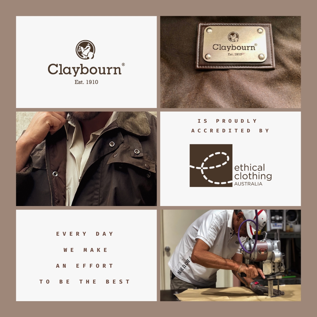 Ethical clothing matters, and we're proud to be a part of it! 

Accredited by ECA (ethical clothing Australia), we take pride in protecting our workers and environment.

Join us in supporting ethical clothing practices today!

#claybourn #ethicalclothingaustralia #neverstop #weca