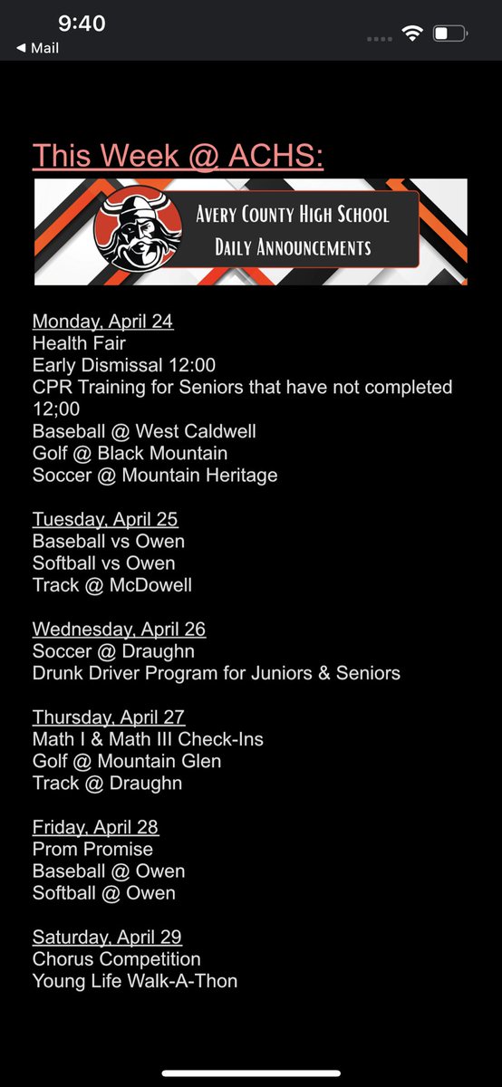 Avery High School tweet media