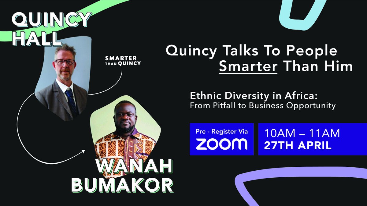 Tune in to Quincy Talks to People Smarter than Him, the new webinar series starting this Thursday at 10AM - 11AM AEST! Register via the link below.

us06web.zoom.us/meeting/regist…