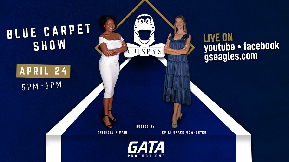 Byron (@baproductions87) on Twitter photo The <a href="/GS_SAAC/">GA Southern SAAC</a> Annual GUSPY's is tomorrow night & #GATAPRoductions will be presenting a Blue Carpet show!
Hosted by <a href="/EmmyG_Sports/">Emily Grace McWhorter</a> & <a href="/XtrishellX/">Trishell Kimani 🇰🇪</a>!
You can expect special guest interviews with athletes, coaches, & more as we celebrate the success on & off the court for <a href="/GSAthletics/">Georgia Southern Athletics</a>. The <a href="/GS_SAAC/">GA Southern SAAC</a> Annual GUSPY's is tomorrow night & #GATAPRoductions will be presenting a Blue Carpet show!
Hosted by <a href="/EmmyG_Sports/">Emily Grace McWhorter</a> & <a href="/XtrishellX/">Trishell Kimani 🇰🇪</a>!
You can expect special guest interviews with athletes, coaches, & more as we celebrate the success on & off the court for <a href="/GSAthletics/">Georgia Southern Athletics</a>.