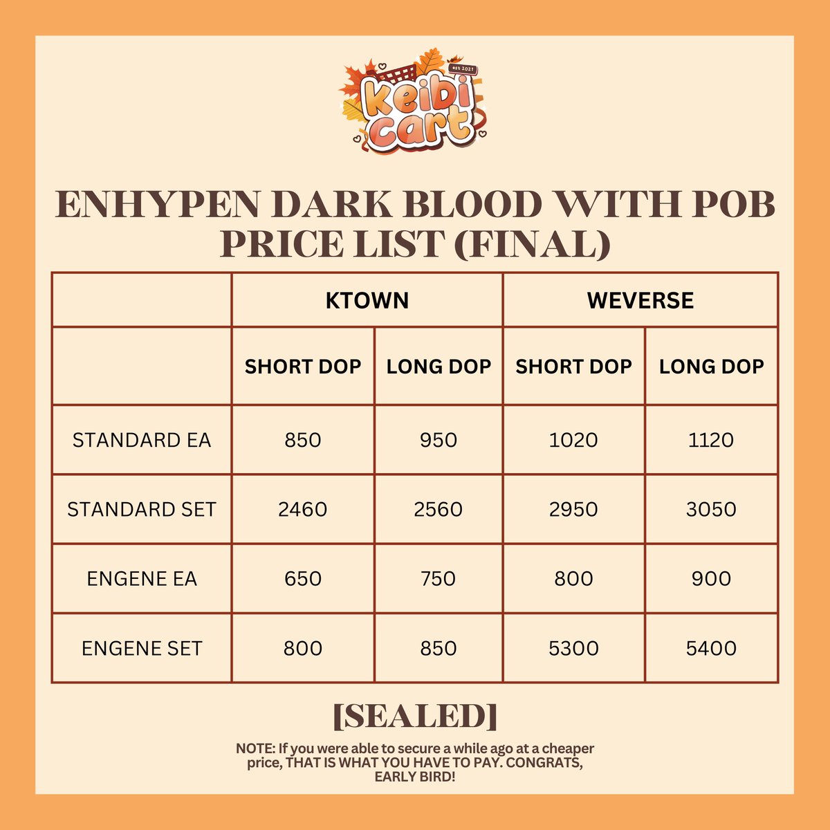 keibicart's tweet photo. [SEALED WITH POB] ENHYPEN DARK BLOOD ALBUM

💸₱850-5500
🗓️ Short DOP and Long DOP Available
✅Installment
✅DIRECT from Weverse and KTOWN
📊Counted on Charts
🚢Normal ETA
🔗Engene: https://t.co/eaDS5PDrAU
🔗Standard: https://t.co/SG8oRMGr20 https://t.co/saeF4onavF