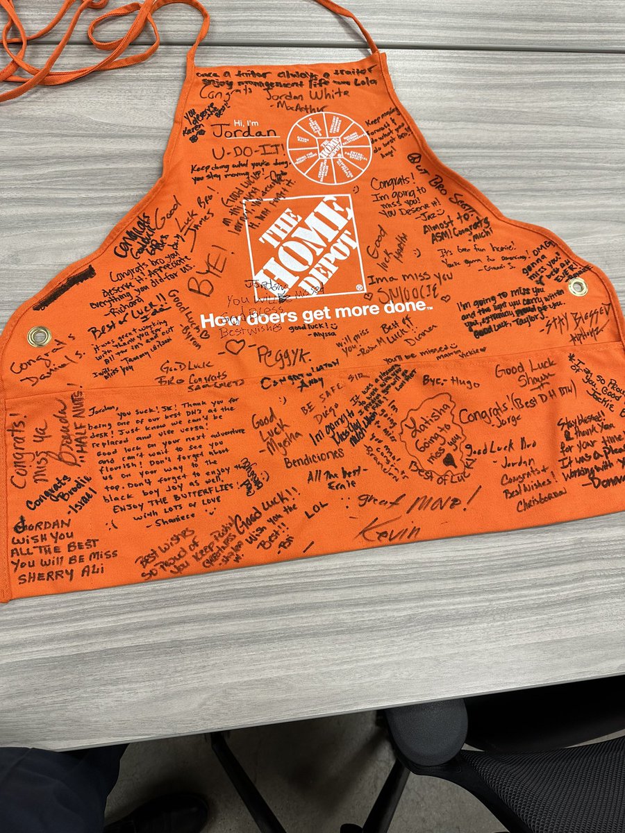 HDepot568's tweet photo. Congratulations @JordanW0568 on your promotion to CXM. The impact that you have made on your associates and peers didn’t go unnoticed. We’re gonna miss you! https://t.co/8XDzddNCoW