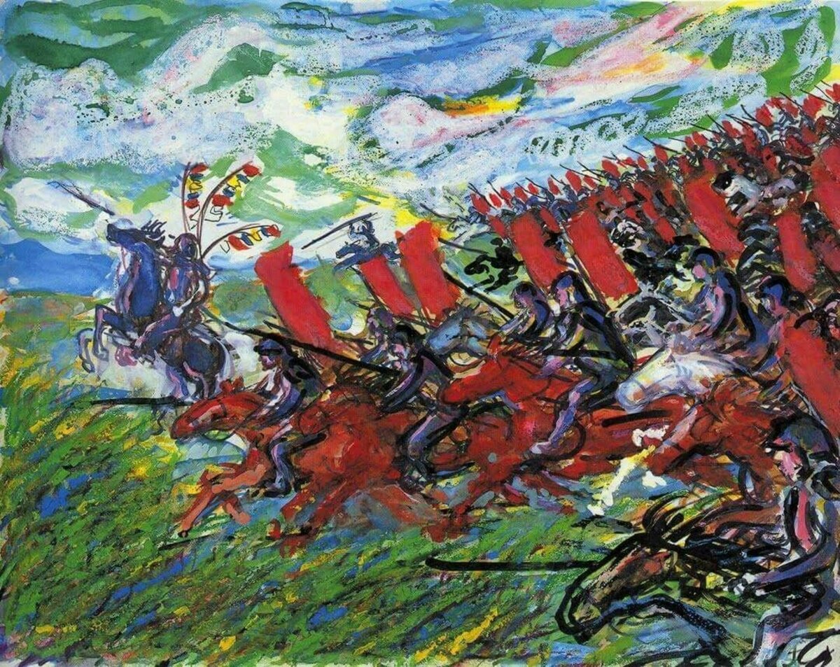 mubibrasil's tweet photo. Storyboards de RAN pintados à mão por Akira Kurosawa. https://t.co/qZE9aqgeXt
