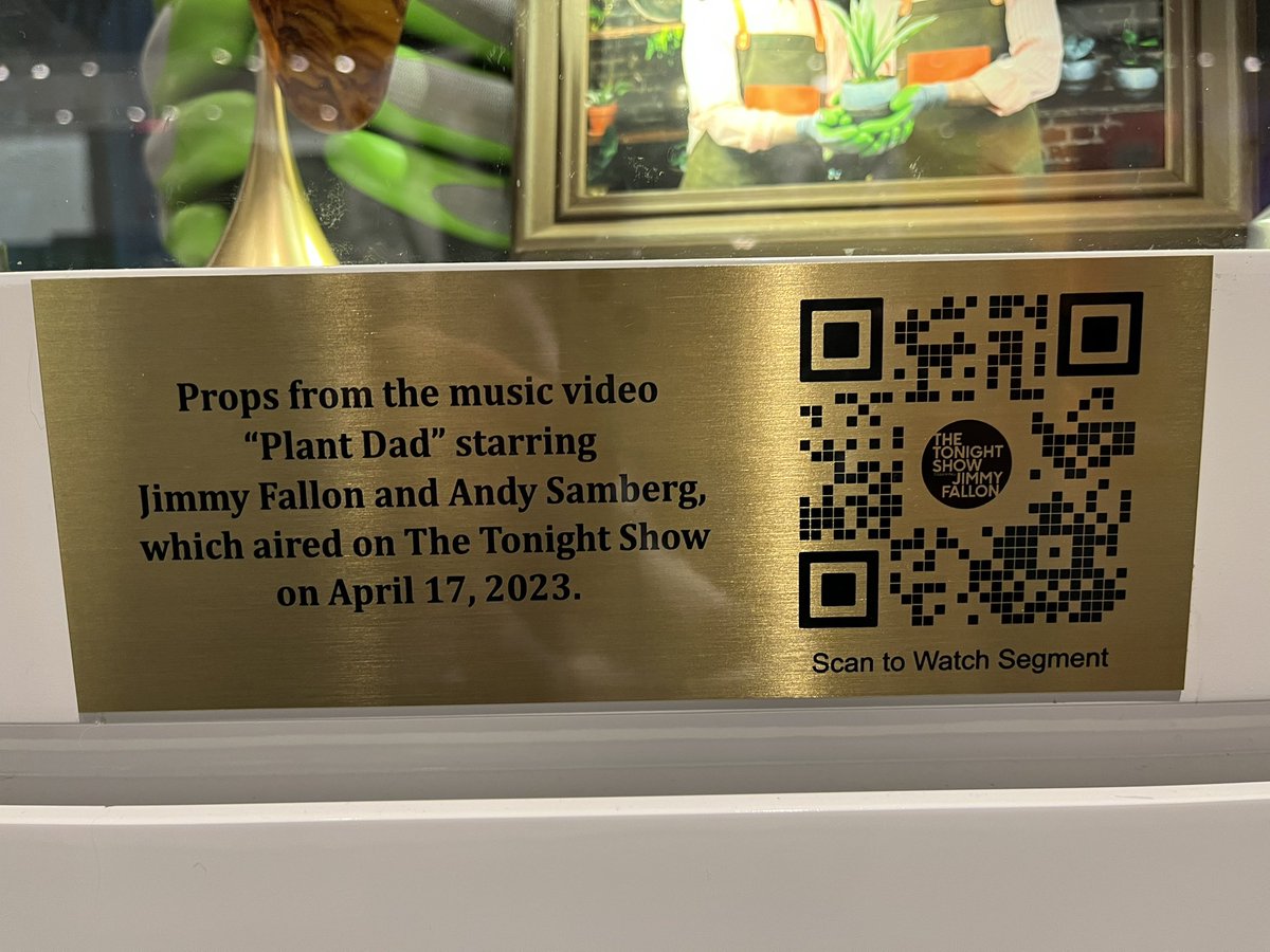 Jjo_1974's tweet photo. In NYC for work and had to go visit Jimmy’s place, @TheShopAtNBC! The #RandomTonightShowStuff was from the recent music video with Jimmy and Adam Samberg. https://t.co/JyjXUA3qpR