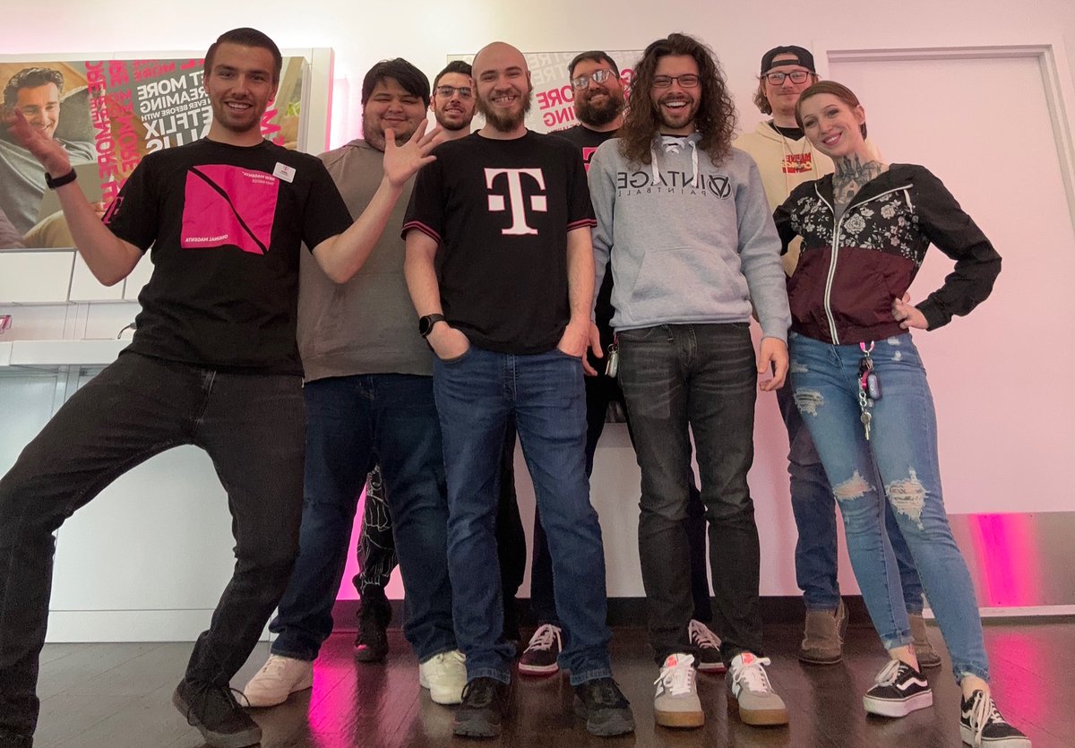 Team Austin ready to tell customers about another great UnCarrier move!! #PhoneFreedom #UnCarrier #Go5G #EasyUnlock