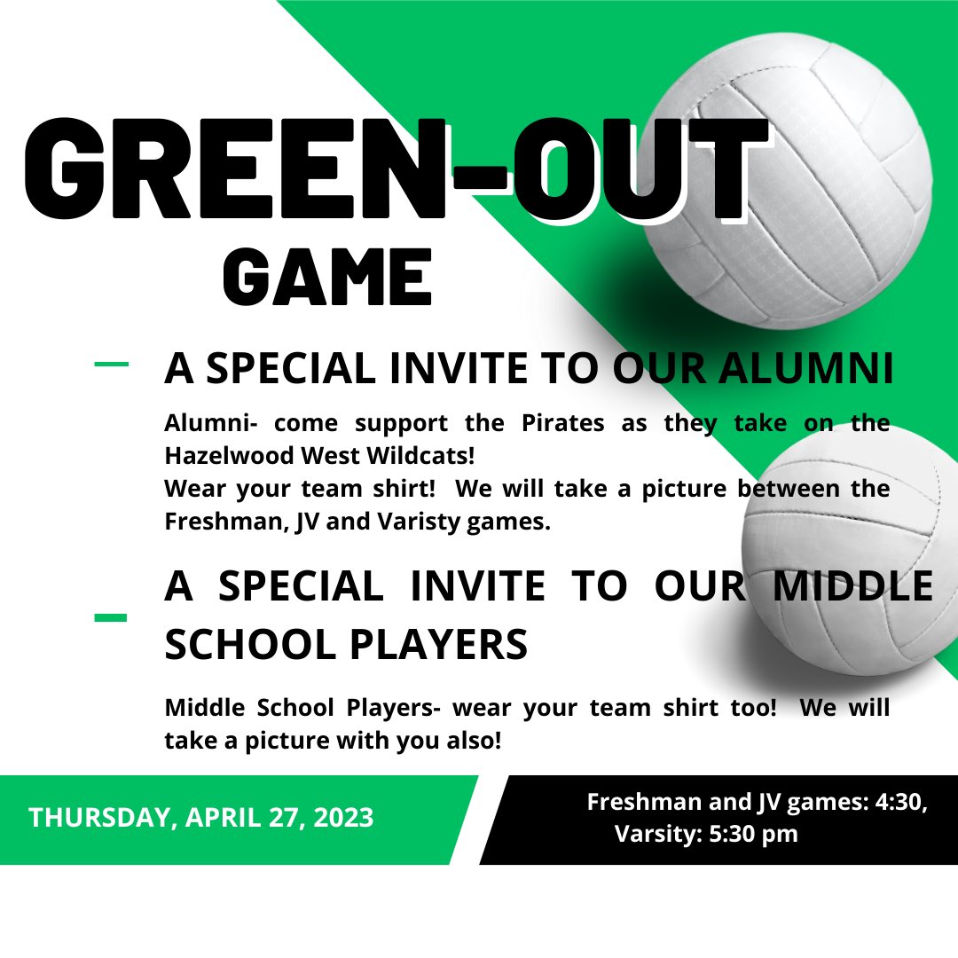 Let’s fill the gym!!!
#villemade
🏴‍☠️🏐💚🏐🖤🏐🤍🏐🏴‍☠️