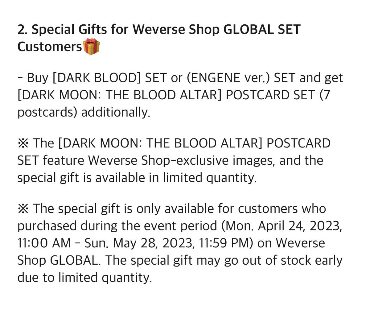 enhypenupdates's tweet photo. [INFO] 230424

You can now pre-order ENHYPEN’s 4th Mini Album <DARK BLOOD> on Weverse Shop!

🔗 https://t.co/HysgHwL3v5

PREORDER DARK BLOOD
#DARKBLOOD #ENHYPEN_4thMiniAlbum #ENHYPEN @ENHYPEN_members @ENHYPEN https://t.co/xv9kKCNruq