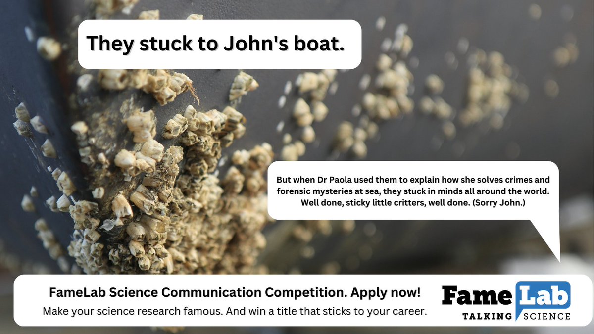 Two more days before applications for our science communication competition and training program FameLab Australia 2023 close. For all #earlycareerresearchers out there, this is your chance to make your research famous in 2023! support.fwam.com.au/famelab 
#scicomm #academia #ecr