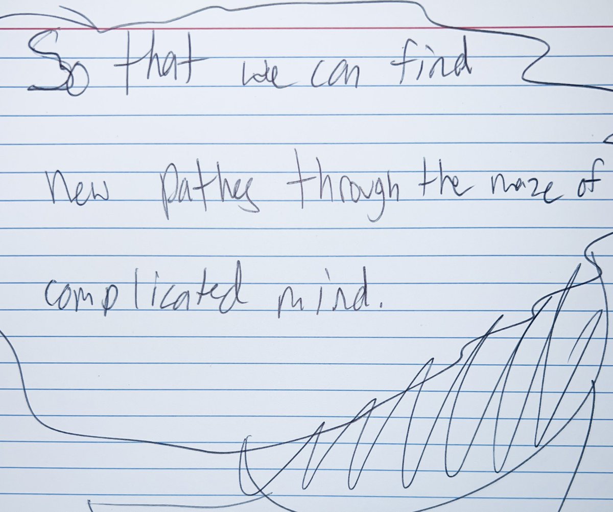 petewnoble's tweet photo. 6th grade:
So that we can find
new paths through the maze of
complicated mind. 
#GrowthMindset haiku https://t.co/8cPa7Ylulk