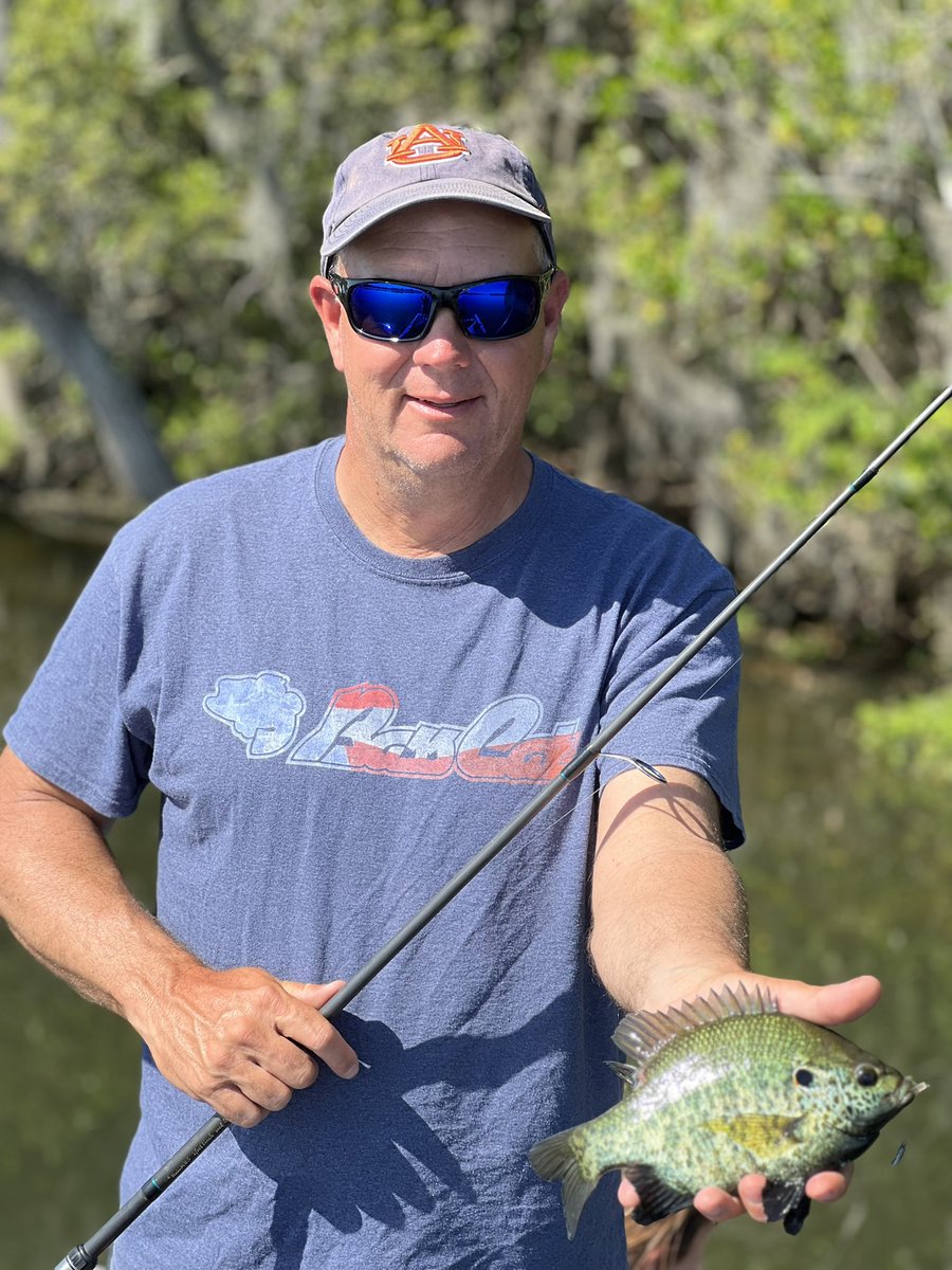 ProSteveKennedy's tweet photo. Moved to Santee. Set up camp, headed down to #cooperriver Didnโt find many bass but the #shellcracker are spawning. Kept a couple for dinner #redearsunfish @bass_nation @basscatboats @lowrancefishing @Power_Pole @lithiumpros #feeltherush @bassboattechnologies @myyolotek https://t.co/yMhs9vf6Cs