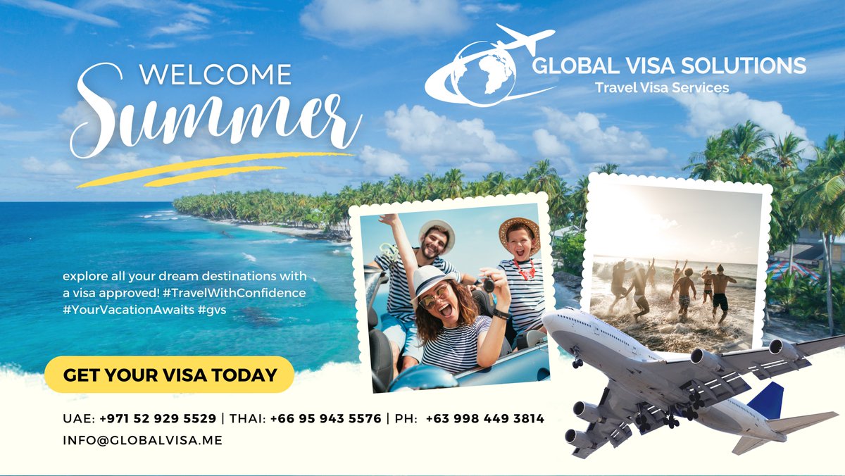 explore all your dream destinations with 𝐀 𝐕𝐈𝐒𝐀 𝐀𝐏𝐏𝐑𝐎𝐕𝐄𝐃! 😎 🏖  #GlobalVisaSolutions #TravelWithConfidence #YourVacationAwaits #gvs #FYP