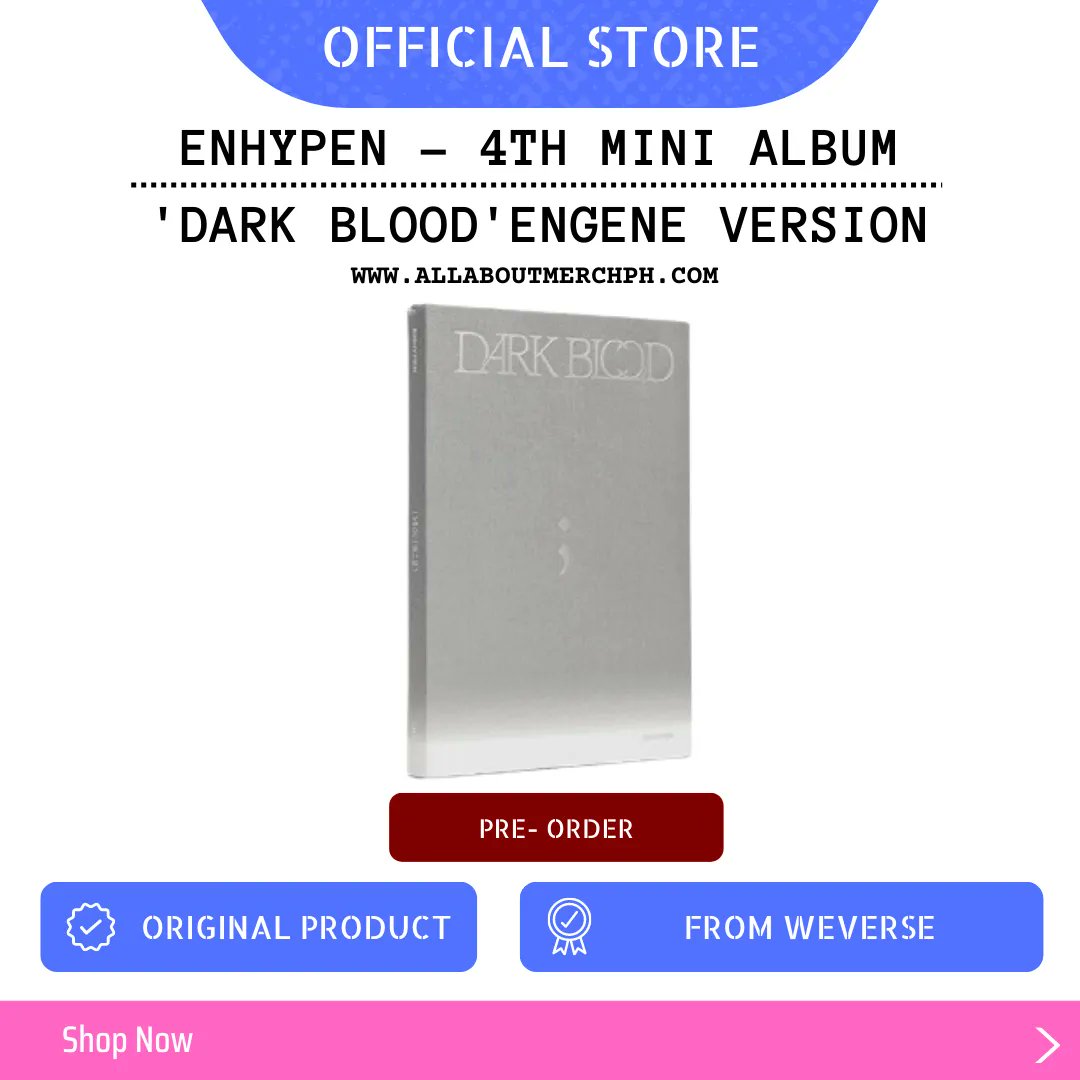 AAMPH. / WTS ENHYPEN DARK BLOOD tweet media