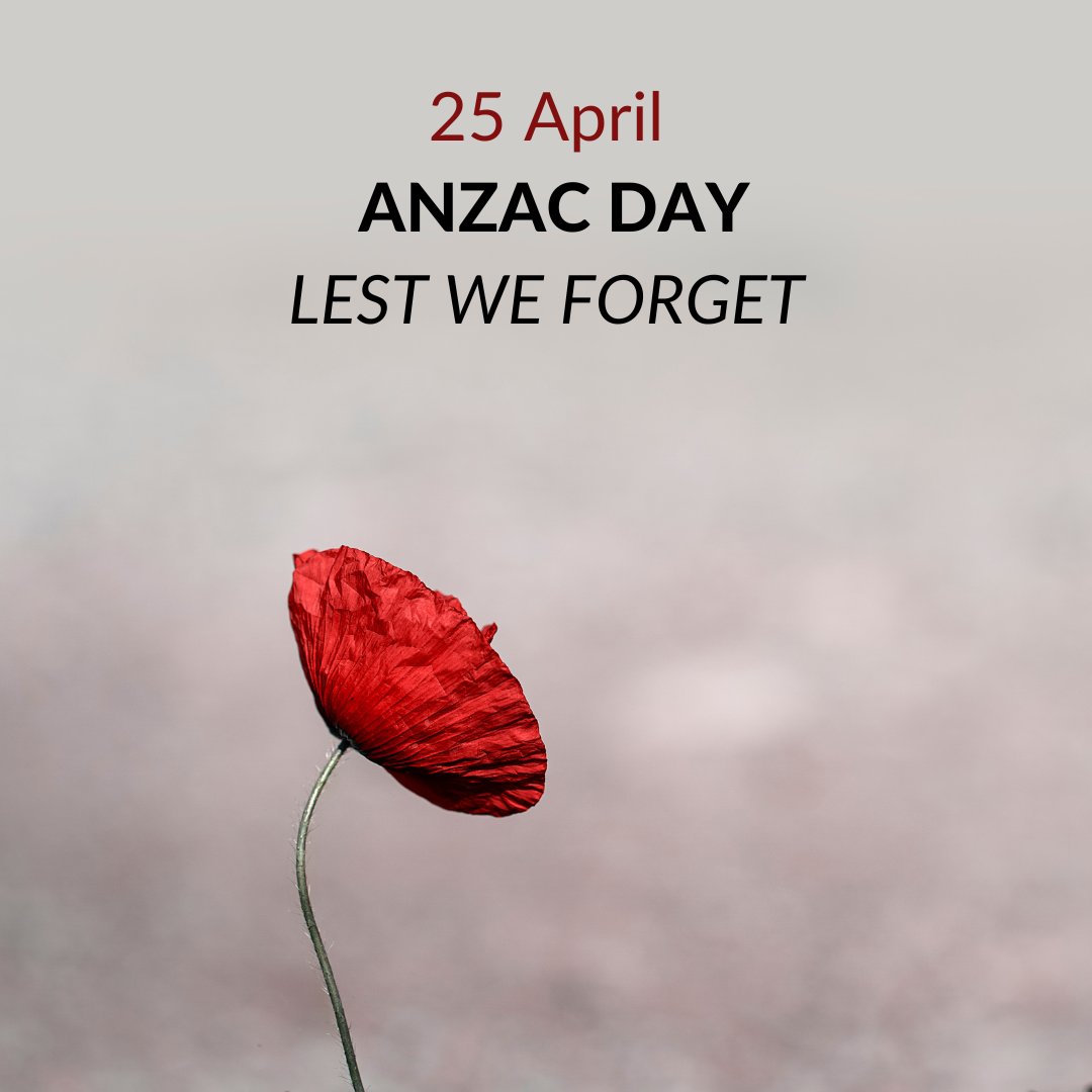 Today, we take a moment to pay tribute to those who made the ultimate sacrifice for our freedom.
They will always be remembered in our hearts and minds. Let us honour their legacy with pride and gratitude.
Join us in commemorating this #AnzacDay and always remember, #LestWeForget
