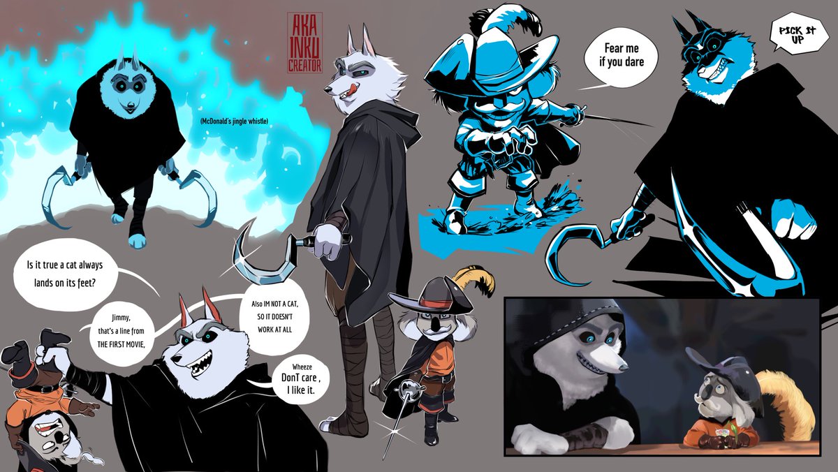 SingTheComic's tweet photo. Here’s a Fun little Fanart cossover thing 🫂for the sing and puss in boots fans.
💠#SING2 #pussinbootsthelastwish #pibtlw #deathwolf #lobo #JimmyCrystal #bustermoon #sing2bustermoon #pussinboots #pussinboots2 #cossover #fanart #McDonalds #furryart #furry https://t.co/sWPCmfO5Z1