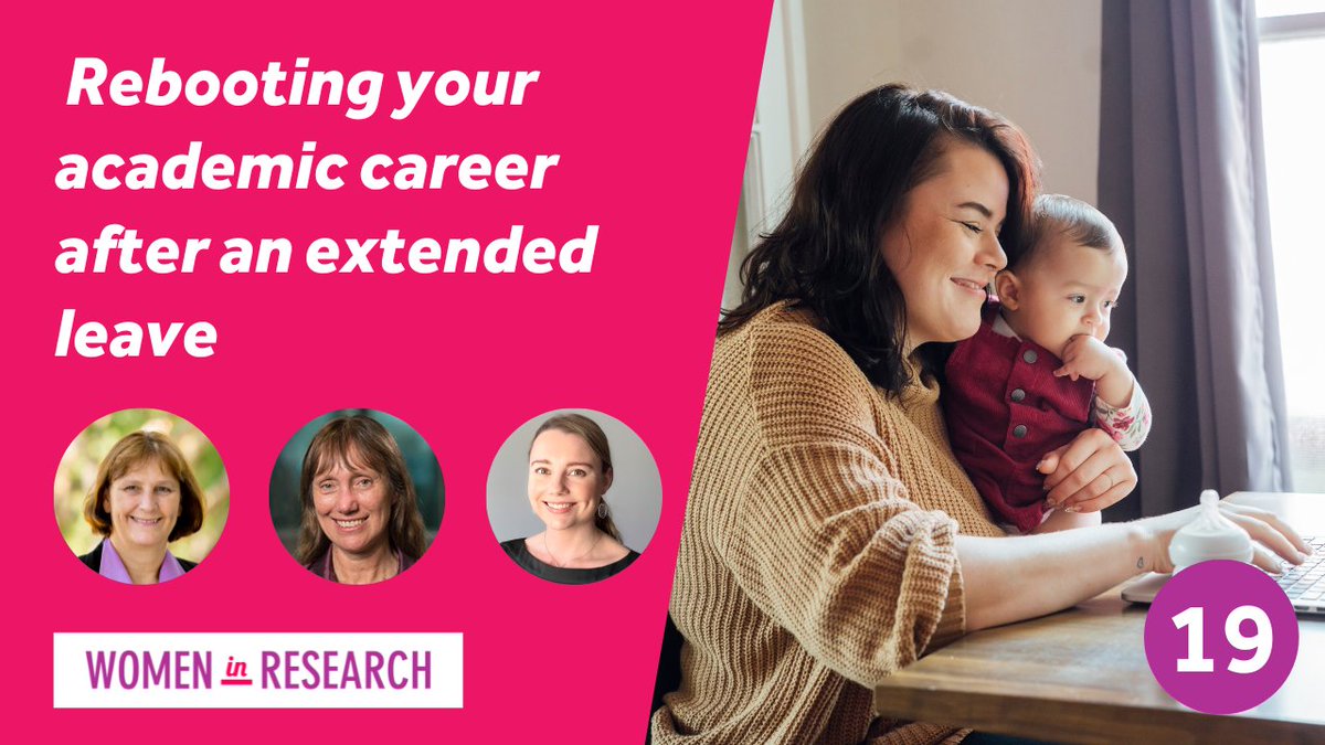Women in Research (Australia) (@womenresearchau) on Twitter photo Are you considering returning to academia after a significant amount of time off, or have started thinking about taking an extended leave?
π» Join our webinar with ARC Laureate Fellow Profs <a href="/Sharonkparker/">Sharon parker</a> <a href="/KerrieMengersen/">Kerrie Mengersen</a> and Dr Rachael Potter.
Register: womeninresearch.org.au/event-details/β¦ Are you considering returning to academia after a significant amount of time off, or have started thinking about taking an extended leave?
π» Join our webinar with ARC Laureate Fellow Profs <a href="/Sharonkparker/">Sharon parker</a> <a href="/KerrieMengersen/">Kerrie Mengersen</a> and Dr Rachael Potter.
Register: womeninresearch.org.au/event-details/β¦