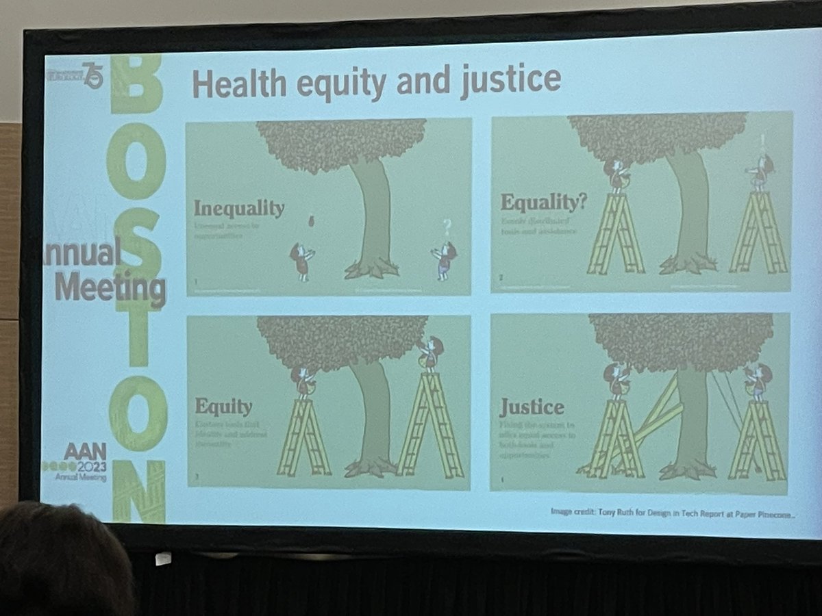 Day 2: #AANAM2023 <a href="/AANmember/">American Academy of Neurology</a> 
1️⃣ Learning about  value based health care, health equity and disparities <a href="/LidiaMouraNVL/">L M</a> #saharzafar @nlrosendale and how "sometimes community become destiny" (<a href="/DrNicteMejia/">Nicte I. Mejia Gonzalez MD MPH FAAN</a>) <a href="/MGHValue/">Center for Value-Based Health & Sciences at MGH</a>