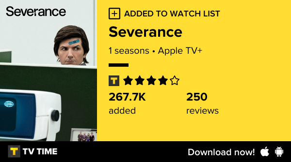 Robson_Nasc's tweet photo. I've just started following Severance https://t.co/r62Ofc4uaR #tvtime https://t.co/l93RXGQzjt