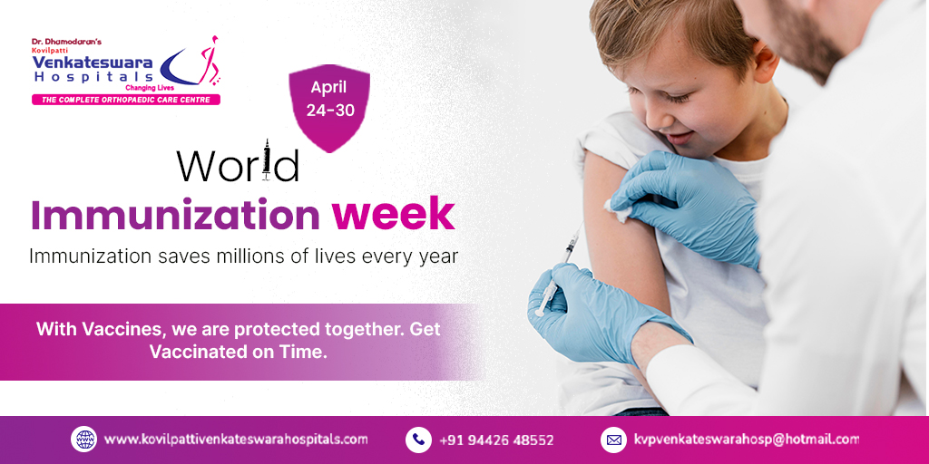 Let us all join hands to raise awareness about the importance of getting timely vaccinations against vaccine preventable diseases.
#WorldImmunizationWeek #immunizationday #ImmunizationAwareness #vaccination #vaccinated_today #Vaccines4Life #LongLifeForAll