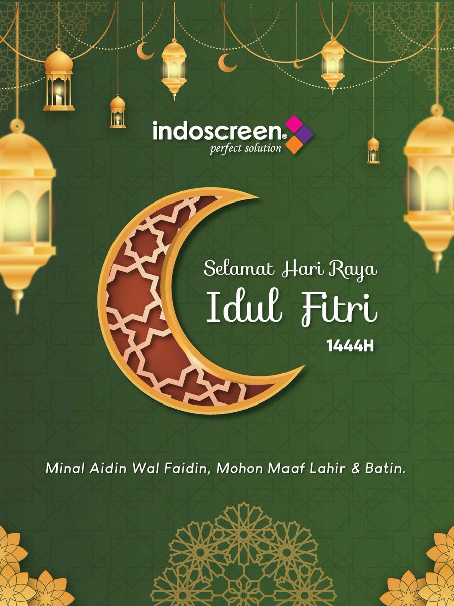 indoscreen's tweet image. Selamat Idulfitri 1444 H, Mohon Maaf Lahir &amp;amp; Batin sobat Indoscreen