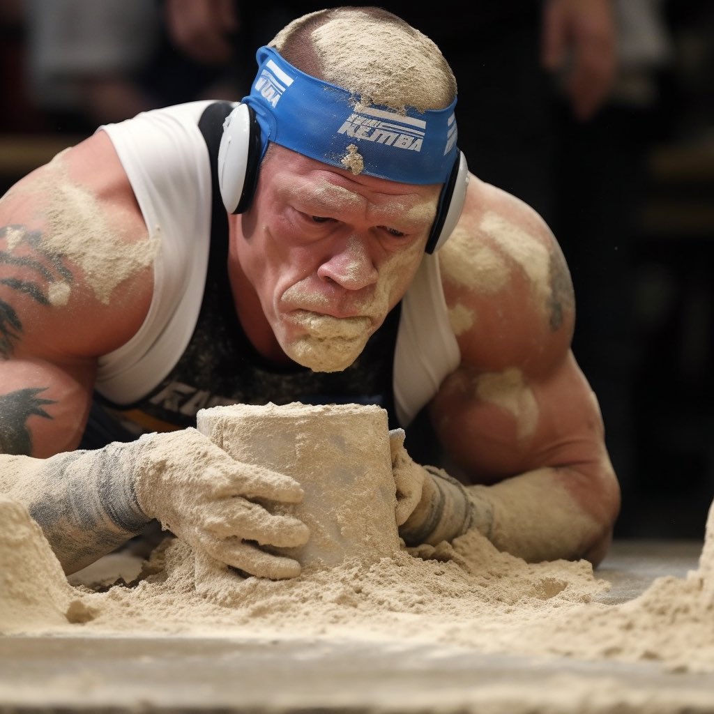NBAdeepfakes's tweet photo. John Cena eating cement. https://t.co/DIwmI0Yrq8