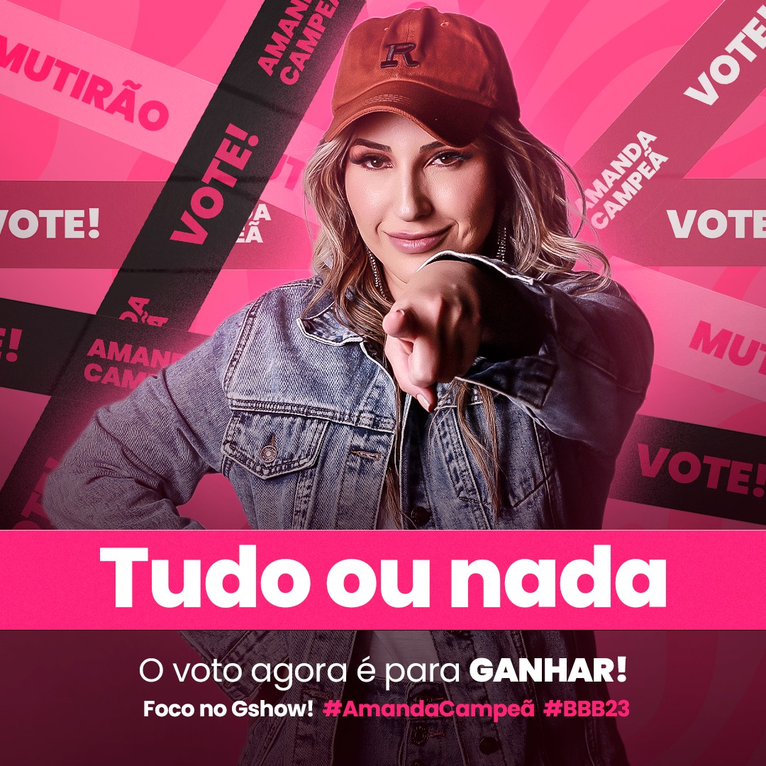 🚨 AGORA É TUDO OU NADA! 🚨

O momento chegou! É hora de consagrar esses três meses com o prêmio final tão ansiado por todos nós!
Vamos fazer a Amanda campeã do BBB23!

BLACKOUT TOTAL! VOTEM NA AMANDA
Participem dos mutirões e vamos com força de #AmandaCampeã

#TeamAmanda #BBB23