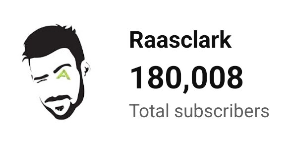 We hit the big 180!!!

Blown away guys... seriously. Its an unfathomable number I never expected to reach. BIG love to you all! 

That 200K is looking mighty tasty now tho 👀

#YouTubeGoals #RaasclarkRising