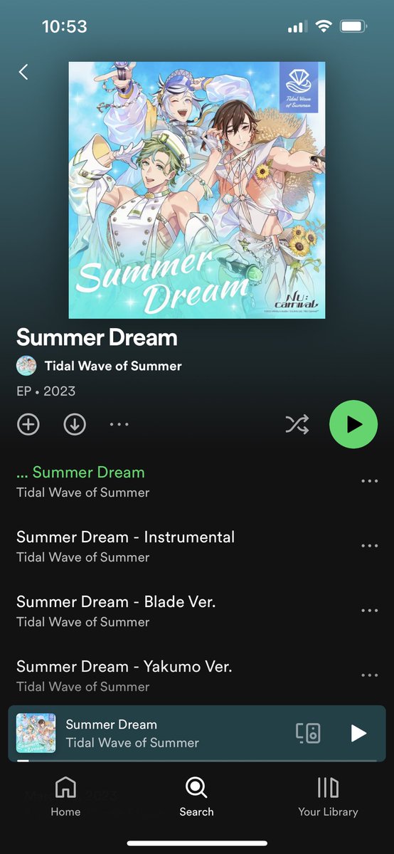 B006762's tweet photo. Omg it’s finally on Spotify 

Blade you cutie😩 https://t.co/AC2SABwijC