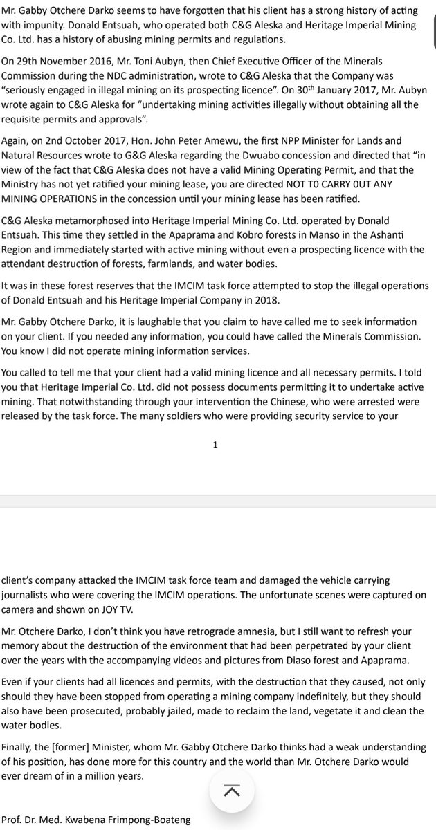 So much going on in Ghana's mining space that can't be summarised in tweets. Meanwhile, citizens don't like reading treatises too. 🤦🏽‍♂️ But one thing needs saying: The notion that just getting some paper called a 'lease' allows you to do what you want on the land needs burying!