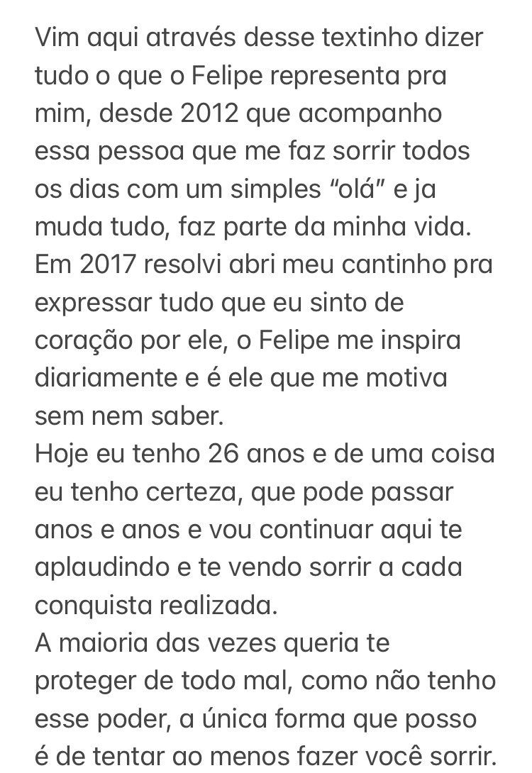lovingfeneto's tweet photo. Eu te amo pra sempre Felipe, você é merecedor de todas as conquistas desse mundo, obrigada por tudo!

@felipeneto 

#TrezeAnosCanalFelipeNeto https://t.co/dw4W6KTbCl