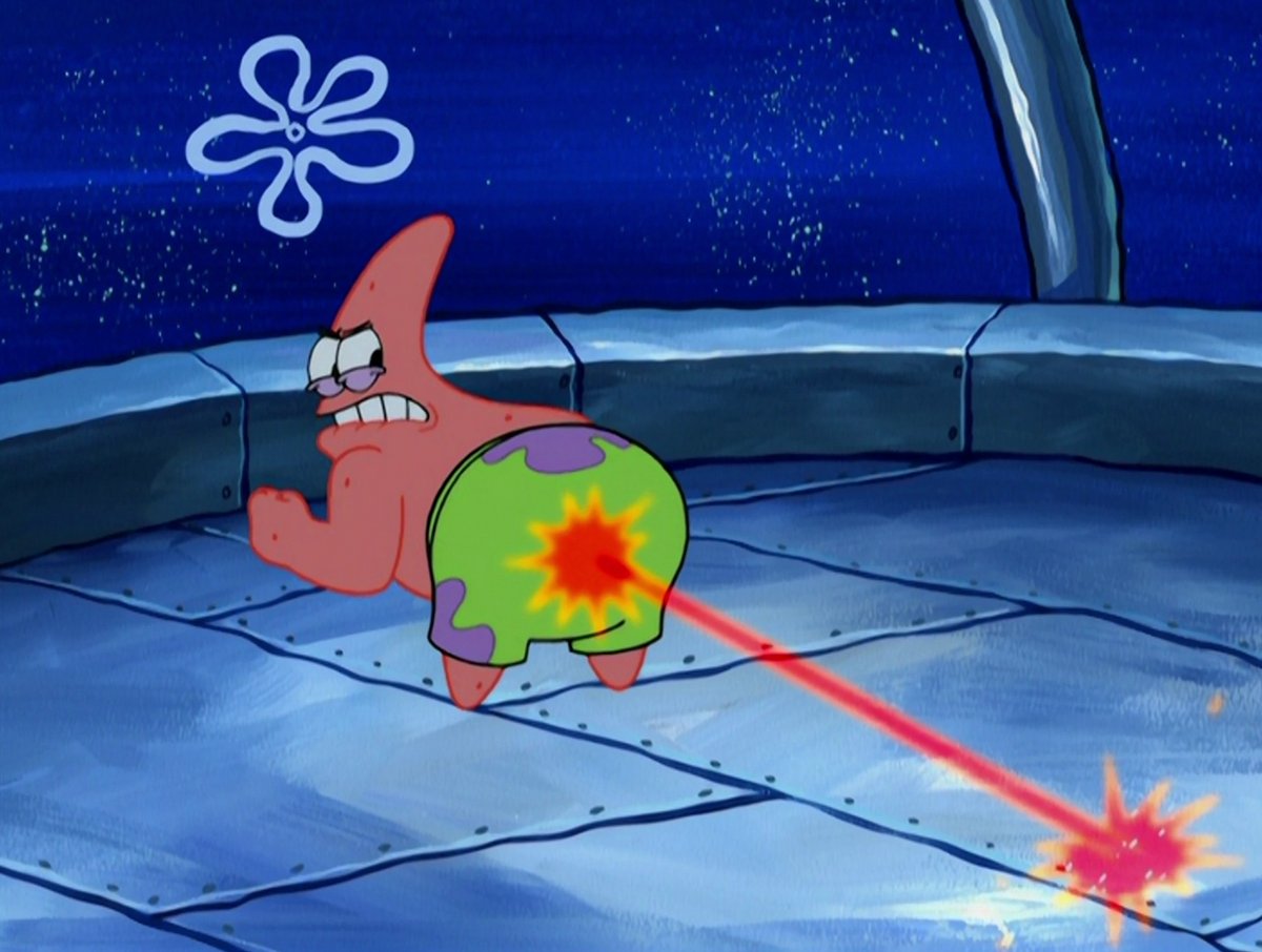 Scoobidude on Twitter "Thinking about Patrick Star Laser Pants again."