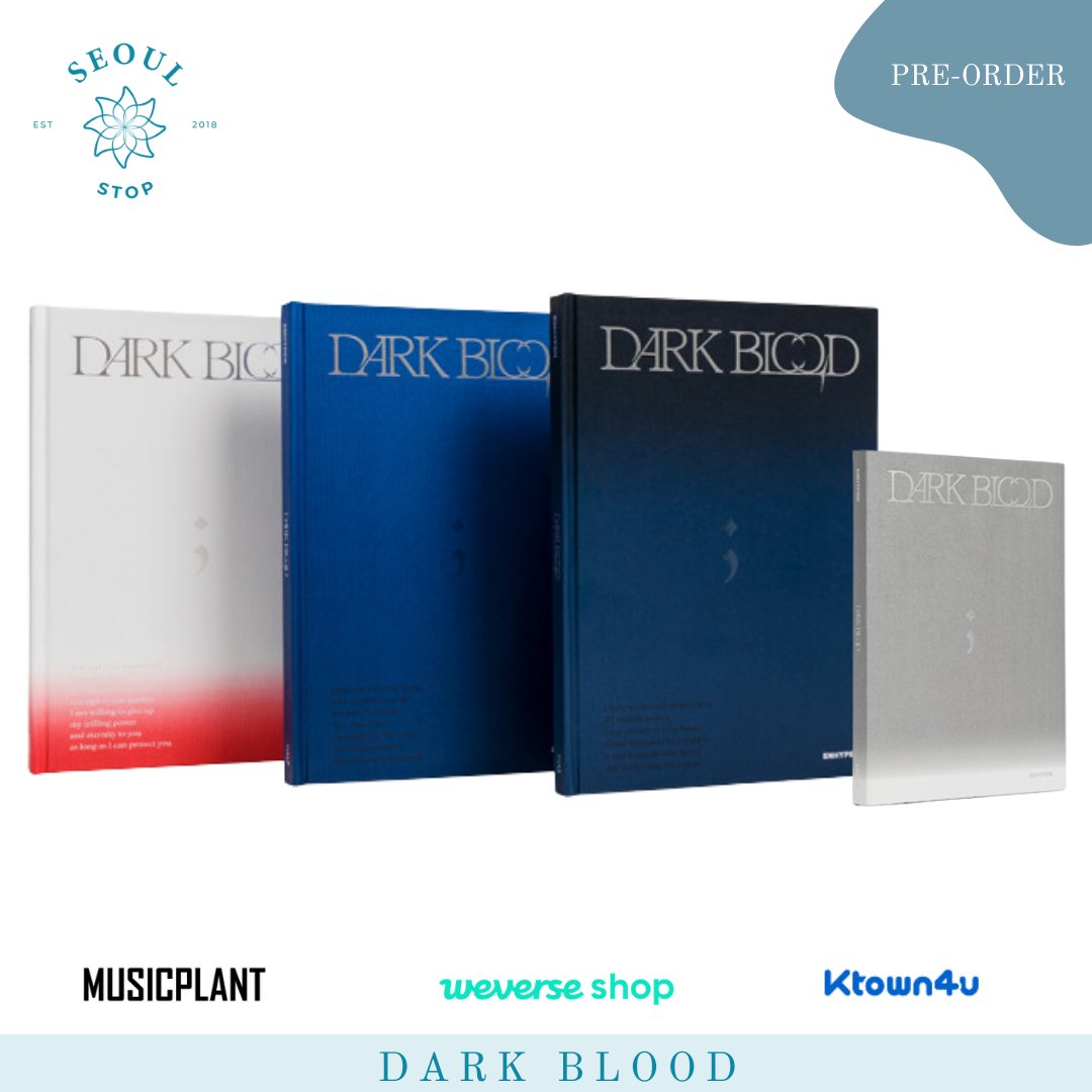 PH GO | #SeoulStopGO

ENHYPEN - 4th Mini Album DARK BLOOD

WEVERSE/MUSICPLANT
940 - regular
2820 - regular set
700 - engene
4900 - engene set

KTOWN4U
730 - regular
2190 - regular set
550 - engene
3850 - engene set

150 DOWN PAYMENT: MAY 18, 2023
REMAINING BALANCE: JUNE 15, 2023