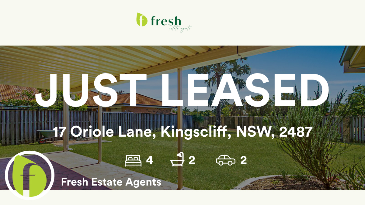 🛌 4 🛀 2 🚘 2
📍 17 Oriole Lane, Kingscliff, NSW, 2487

Our latest leased rental on RateMyAgent

rma.reviews/BtqbtgAgqv0S

...
#ratemyagent #realestate #Fresh_Estate_Agents