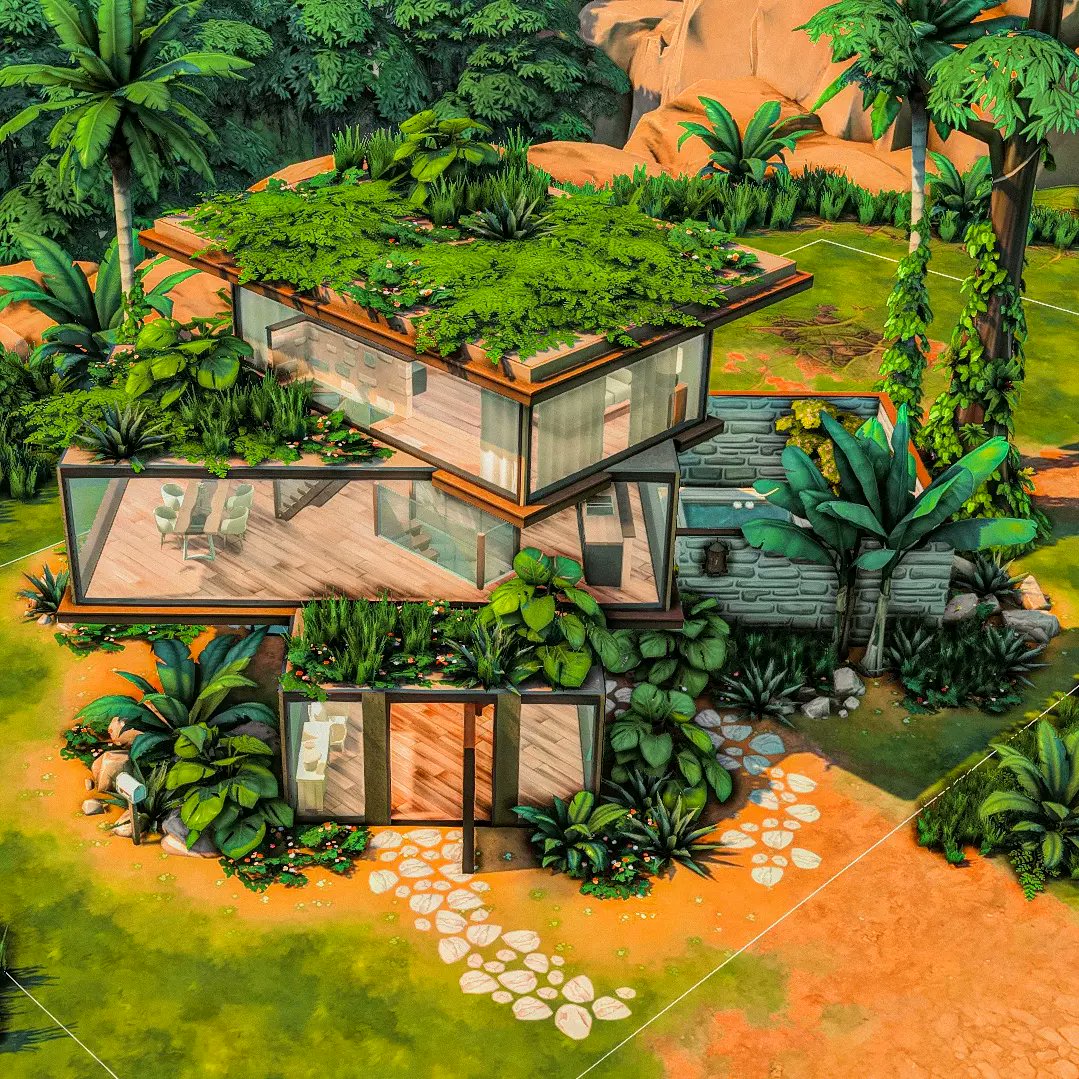 ✨ Jungle dreams 💛🦁
#6kstackedshell <a href="/jubiesims/">jubiesims⸆⸉</a> 

#ShowUsYourBuilds #TheSims4