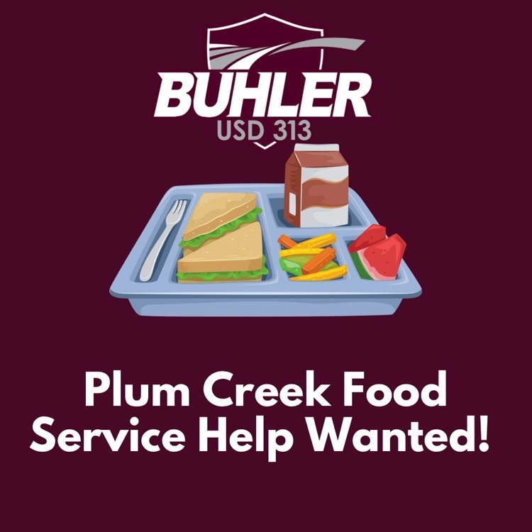 Plum Creek Elementary is in need of food service help. Come join us for the last few weeks before school is out!

Share with anyone who might be interested!

Apply online here: applitrack.com/buhlerschools/…