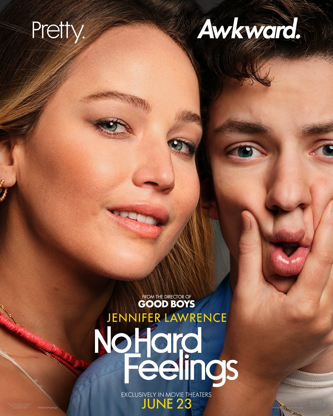 Jennifer Lawrence in No Hard Feelings poster