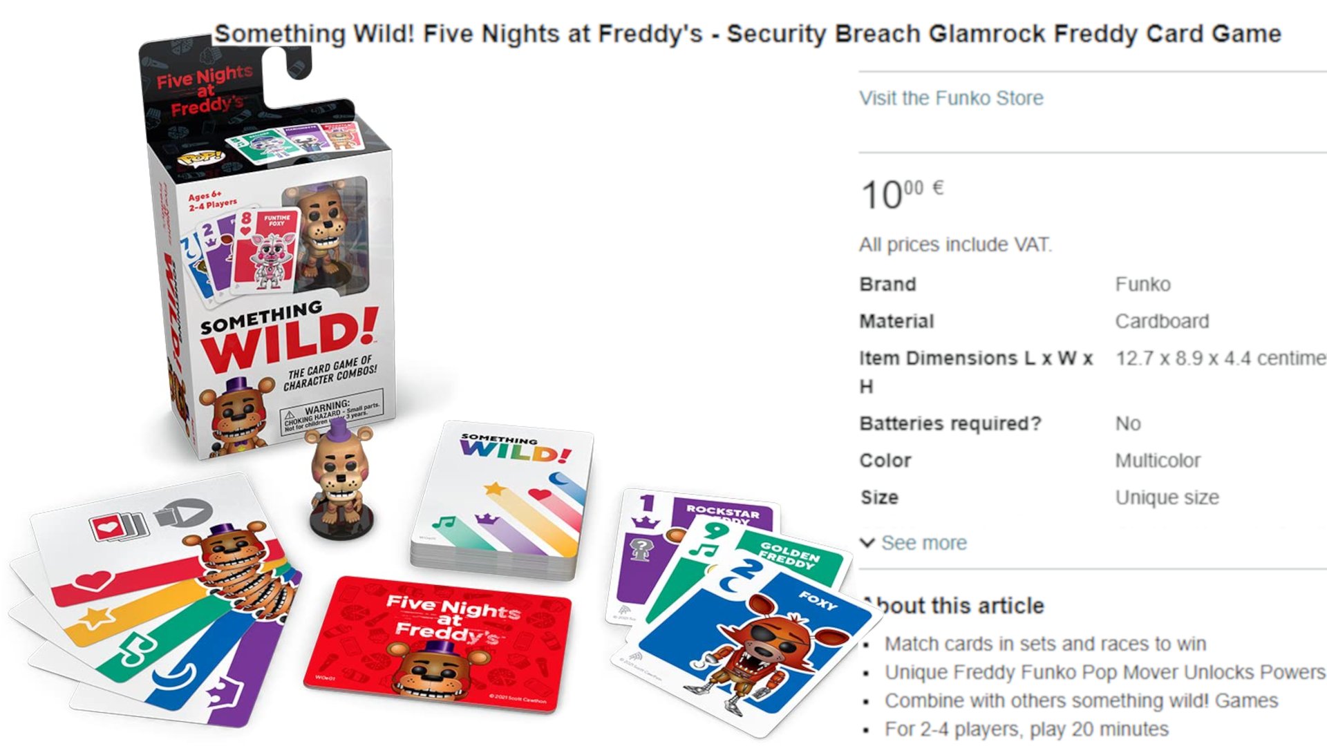 Buy Five Nights at Freddy's Survive 'Til 6AM Game - Security Breach Edition  at Funko.