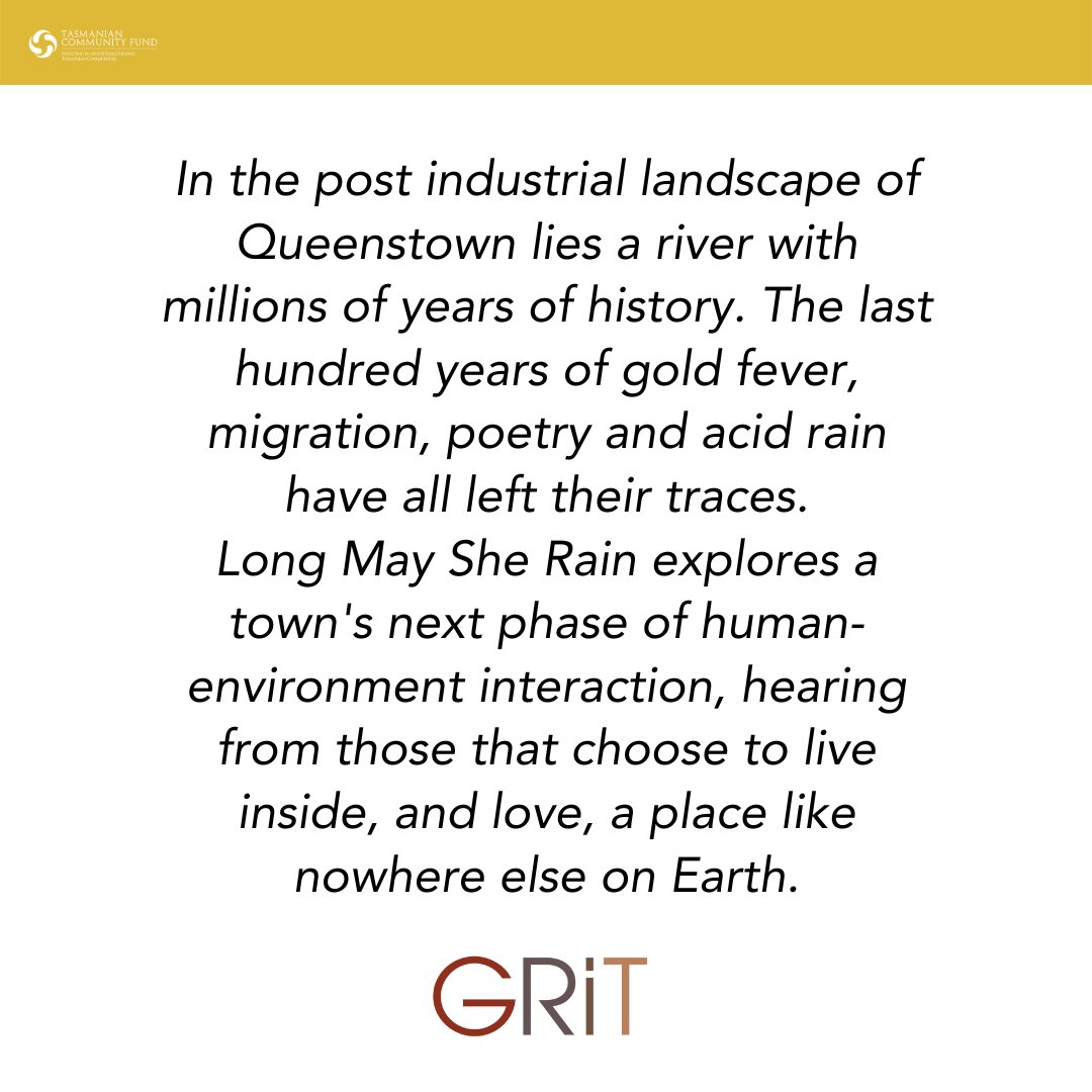 Introducing our next film premiering this Saturday April 29th, LONG MAY SHE RAIN. A documentary directed by BEN WINSPEAR. #TASGRIT Tasmanian Spirit on Screen film festival premiere
Stanley Burbury Theatre, UTAS. April 29th 6pm
TICKETS: eventbrite.com.au/e/604150519467