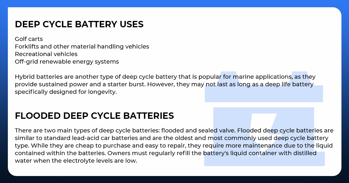 Topdon_Official's tweet photo. #sharewednesday Deep cycle batteries are a type of battery that provides sustained energy over a long period of time, making them ideal for applications that require a constant energy supply rather than a quick start. While they are commonly used in marine applications
#topdon https://t.co/kHzRYW9S51