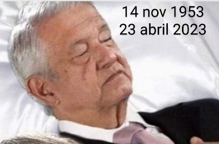 docartur3148's tweet photo. #AMLOBurlaMundial
QEPD NO.
QUE NUNCA DESCANSE EN PAZ! https://t.co/wn73MyiTYU