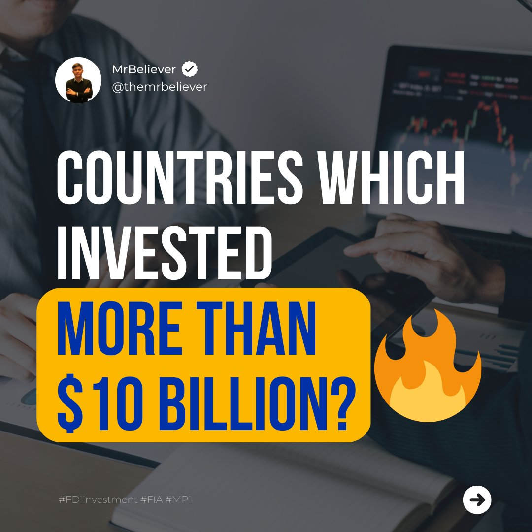 LIST OF COUNTRIES WHICH INVESTED MORE THAN $10 BILLION IN VIETNAM!

mrbeliever.com/blog/manufactu…

#vietnambusiness #investinvietnam #mrbeliever
#trending #xuhuong #Vietnam #foreigndirectinvestment #USA