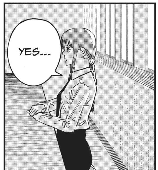 ColonTouchdown's tweet photo. @yoruicidal @fuggyfugger Arguing over the size of a character's (big) ass, what a website this is. Anyway here's some pics of Makima's ass in the manga https://t.co/n4Rf0Mcpmj