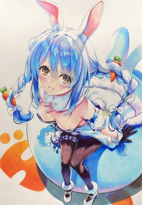 (固ツイ)模写でイラスト描いたりガンプラ、スケモ作ったりしてます。よろしくお願いします(*'˘`*)#模写 #イラスト #色鉛筆 