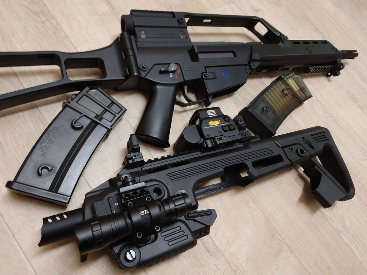 「コッキングは腕前が凄い人の銃だと思ってるしかもスパス12はストックが高いエアコキ」|うおぬまゆうのイラスト