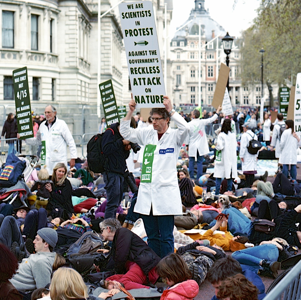 FurnerStephen's tweet photo. Extinction Rebellion and their supporters protesting outside the UK parliament on 22 April 2023. More pageant than protest with very colourful and inventive hats costumes and puppets taking part in a friendly easy going atmosphere. https://t.co/lF0Xg2lXjL