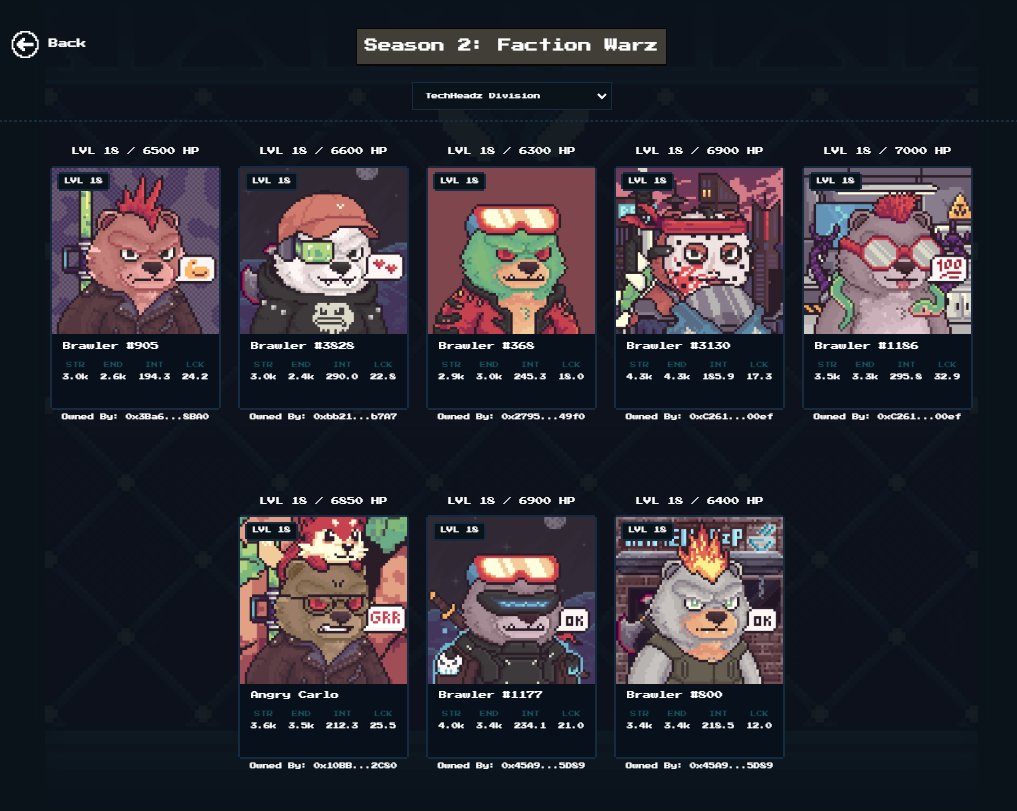 scottybmitch's tweet photo. Season 2: Faction Warz prize pool hit

$13K USD

If you missed out this season, no sweat, we will continue the battle pass + tourney format over and over again.

Remember you can only use the item(s) equal to the amount you own.

@BrawlerBearz LFGRRRRR