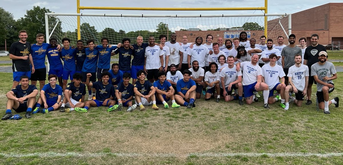 marshall_3rd's tweet photo. Oscar Smith Alumni Game 2023: The present in blue to the left; the past to the right in white. I am in the center.
Thanks Coach Emeritus Spontak &amp; Coach Elect Collier for hosting.
#smithset #osalumnisoccer #coachmarshall #APmarshall #assistantprincipallife #notgettinganyyounger https://t.co/qeTtRpxa1j