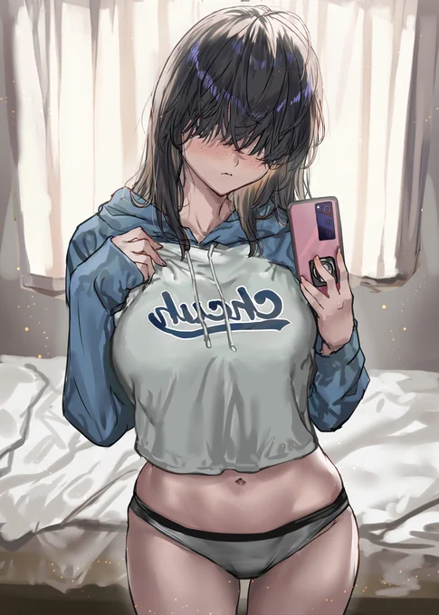 そばかす目隠し娘自撮り投稿 #オリジナル #そばかす #目隠し  